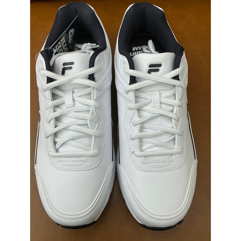Fila Memory Sportland Sneakers Mens Size 9 White New Wide 4E Training Shoes - Picture 7 of 10
